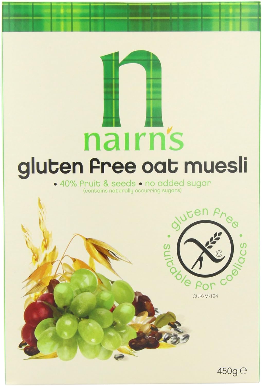 Nairns Gluten Free Oat Muesli 450 g (Pack of 3)
