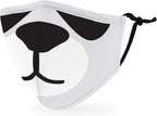 WEDDINGSTAR 3-Ply Kid's Washable Cloth Face Mask Reusable and Adjustable with Filter Pocket