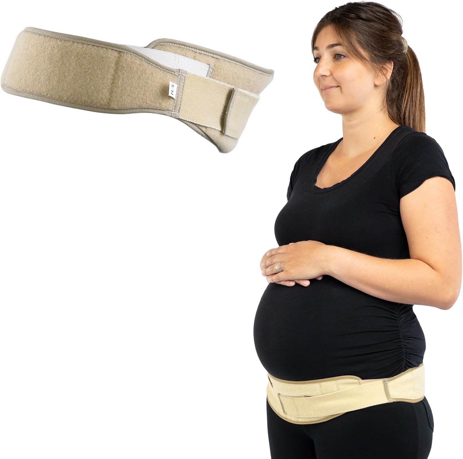 OPTP Maternity SI-LOC Support Belt – Comfortable Compression Pelvic Support Belt For Pregnancy and Postpartum SI Joint Belts for Women, Made in the USA – Small/Medium