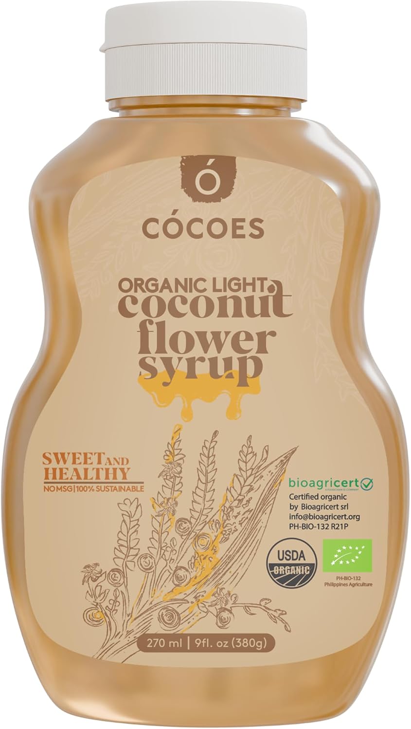 Coconut Syrup by COCOES | Organic, Low Glycemic Index Sugar and Honey Alternative | Vegan, Keto, Paleo, Gluten-Free, Diabetic-Friendly | Sustainably Farmed in the Philippines