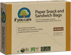 IF YOU CARE 100% Unbleached Paper Sandwich AND Snack Bags, 48 Count (Pack of 6)