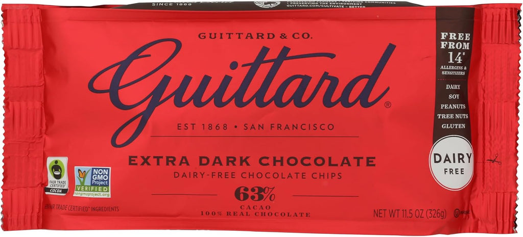 Guittard Baking Chips, 63% Extra Dark Chocolate, 11.5 oz