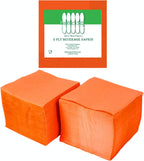 Perfectware Orange Halloween Cocktail Napkins, 2-Ply, 300 Count