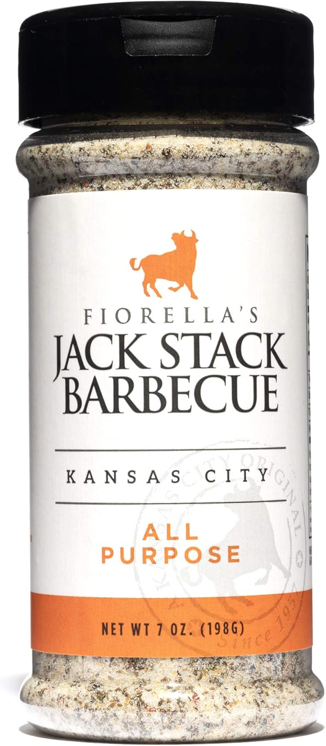 Jack Stack Barbecue All Purpose Dry Rub Seasoning - Kansas City Spice Single Pack - for Chicken, Beef, Ribs, Vegetables, Seafood, and More (7oz Each)