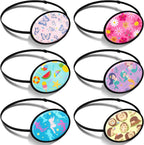 6 Pcs Eye Patches for Kids, Silk Cute Lazy Patch with Elastic Strap for Single Right or Left Eye 6 Styles