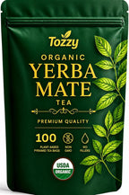 Tozzy Organic Unsmoked Yerba Mate Tea – 100 Count, Plant-Based Pyramid Tea Bags – Packaging May Vary