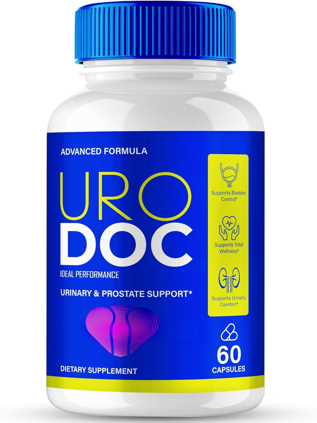 Uro Doc Prostate Health Supplements for Men Capsules, Official Uro Doc All Natural Support Pills - Maximum Strength for Daily Wellness, All Natural Premium UroDoc Health Support Reviews (60 Capsules)