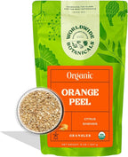 Worldwide Botanicals Organic Orange Peel, Granules – 8 ounces - 100% Citrus sinensis – Sweet Orange Rind, Pith & Zest for Adding Brightness To Teas, Baked Goods, Savory Dishes, & Sauces