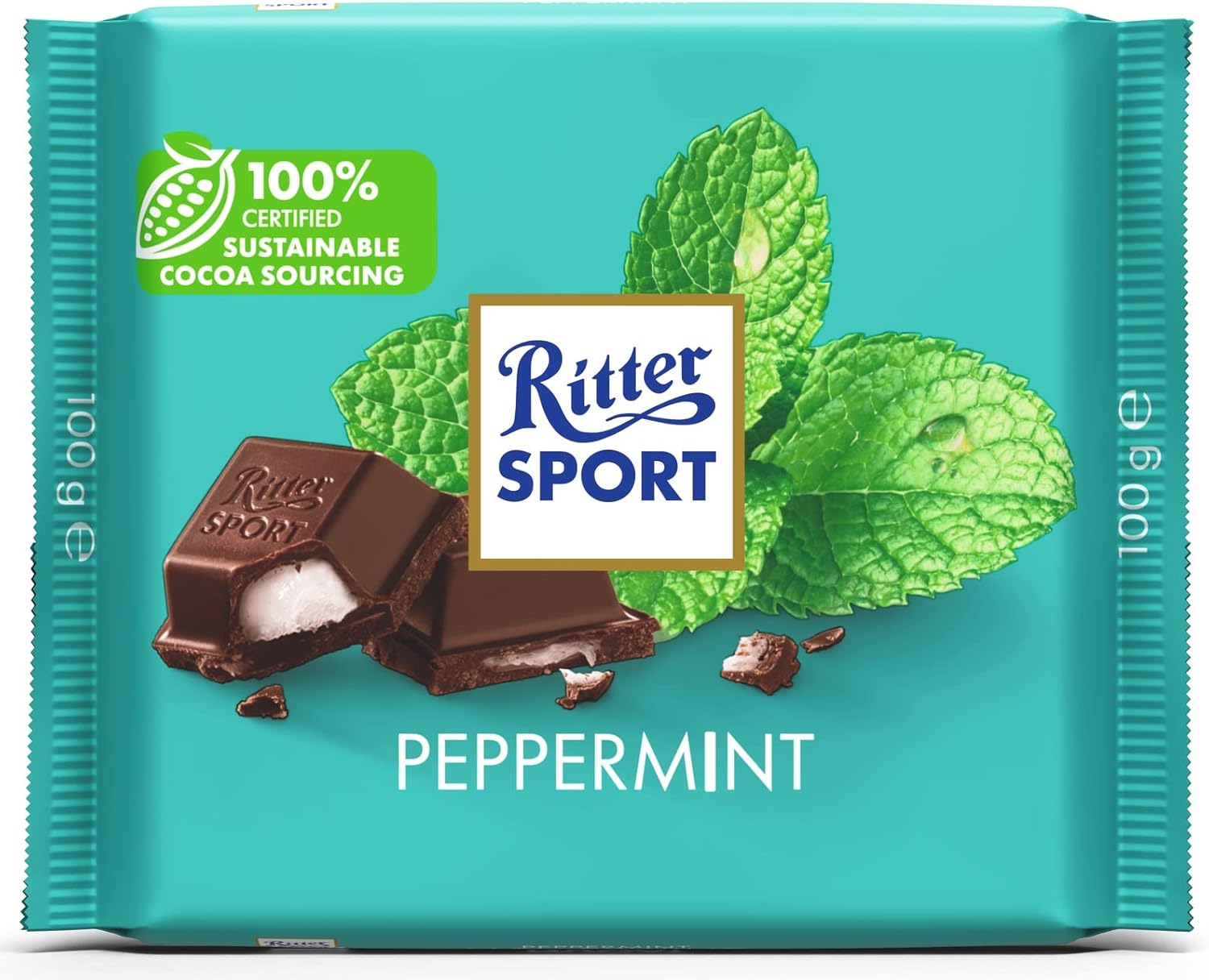 Ritter Sport Chocolate Bar Peppermint, 3.5 oz