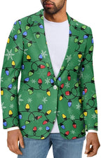 Men's Casual Lapel Blazer Muticolor One Button Suit Regular Fit Sports Coats Jackets for Prom,Party,Dinner
