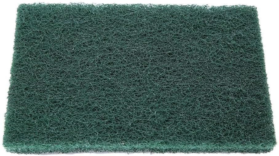 5pcs Industrial Abrasive Sponge Scourer Pads for Cleaning, Finishing & Surface Prep – Coarse Green Heavy-Duty Scrubbing Sponges for Metal, Wood, Painted Surfaces