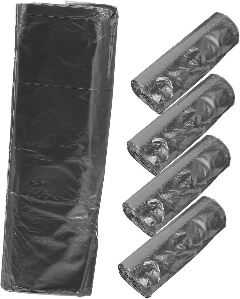 Hemobllo 5 Rolls Heavy-Duty Plastic Trash Bags Multi-Colored Point-Dispensing Kitchen and Bathroom Garbage Bags 13 Gallon Capacity for Home Use
