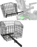 KUAFU Folding Rear Basket Compatible with Most Pride Mobility Scooters Waterproof Made of Steel and Works with 1" Receiver Storage Cargo Basket