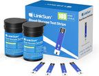 LinkSun Diabetic Blood Test Strips*100, Used for G-425-1,G-425-2V, G-425-3, G-427B Blood Glucose Monitor Only, 0.7μl Blood Sample, Accurate Measurement, Results in 5 Seconds, 2 Bottles of 50 Pc