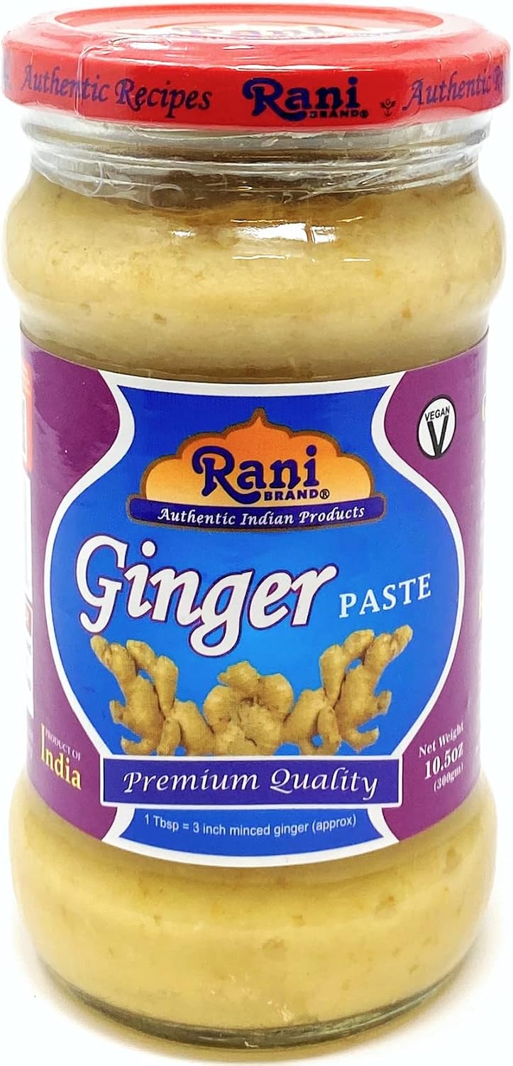 Rani Ginger Cooking Paste 10.5oz (300g) Glass Jar ~ Vegan | Gluten Free | NON-GMO | No Colors | Indian Origin