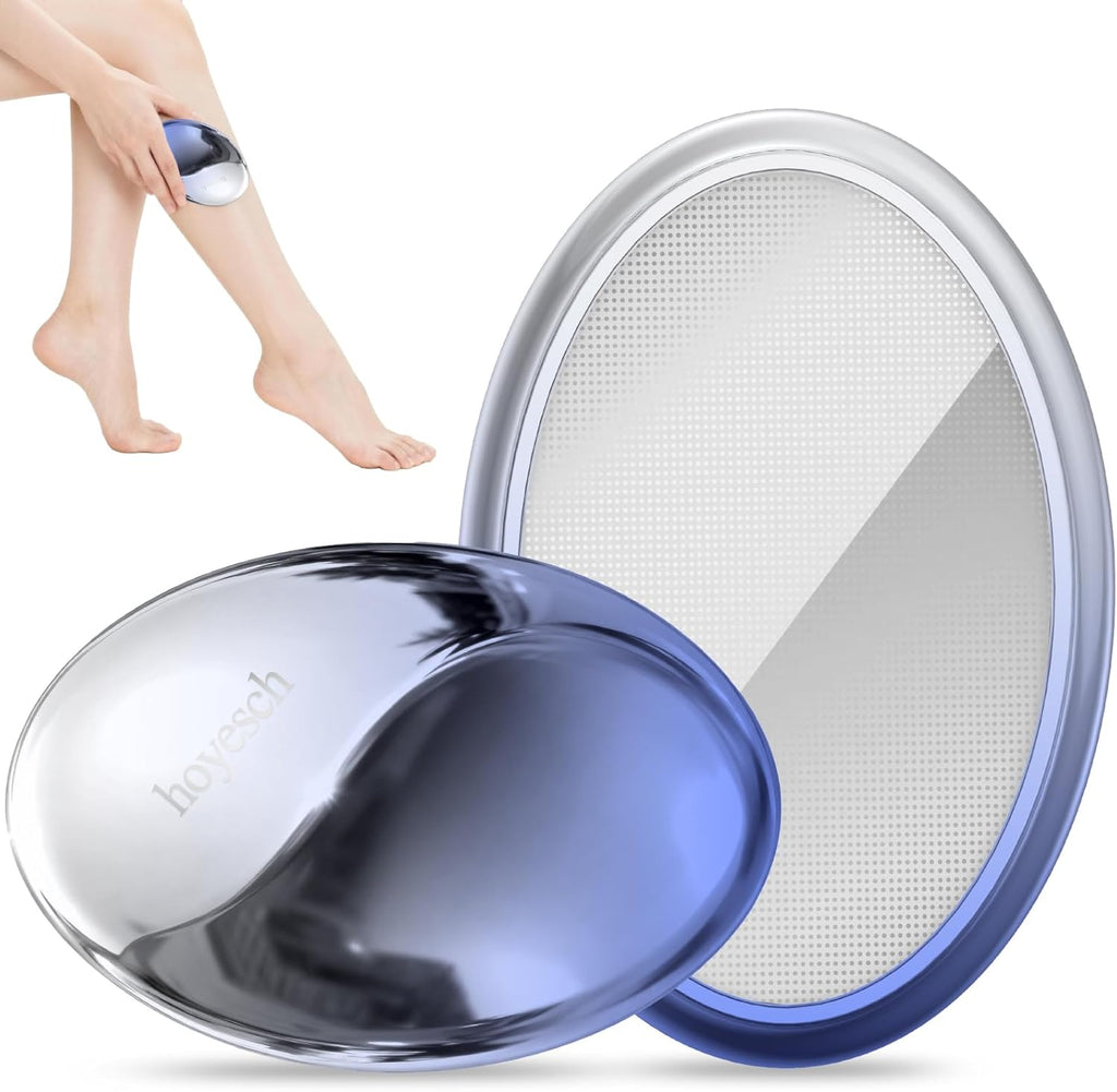 Crystal Hair Eraser for Women and Men, Reusable Crystal Hair Remover Painless Exfoliation Epilators Hair Removal for Women, Magic Hair Eraser for Back Arms Legs (Gradient Blue)