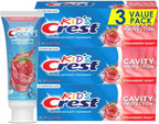 Crest Kid's Cavity Protection Fluoride Toothpaste, Strawberry Rush, 4.2 Ounce (Pack of 3)