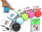 Spiky Massage Ball - Foot Massage Ball, Trigger Point Ball, Plantar Fasciitis Ball Massager, Physical Therapy Deep Tissue Myofascial Release Massage Tools for Yoga, Workout, Muscle Rehab (Blue)