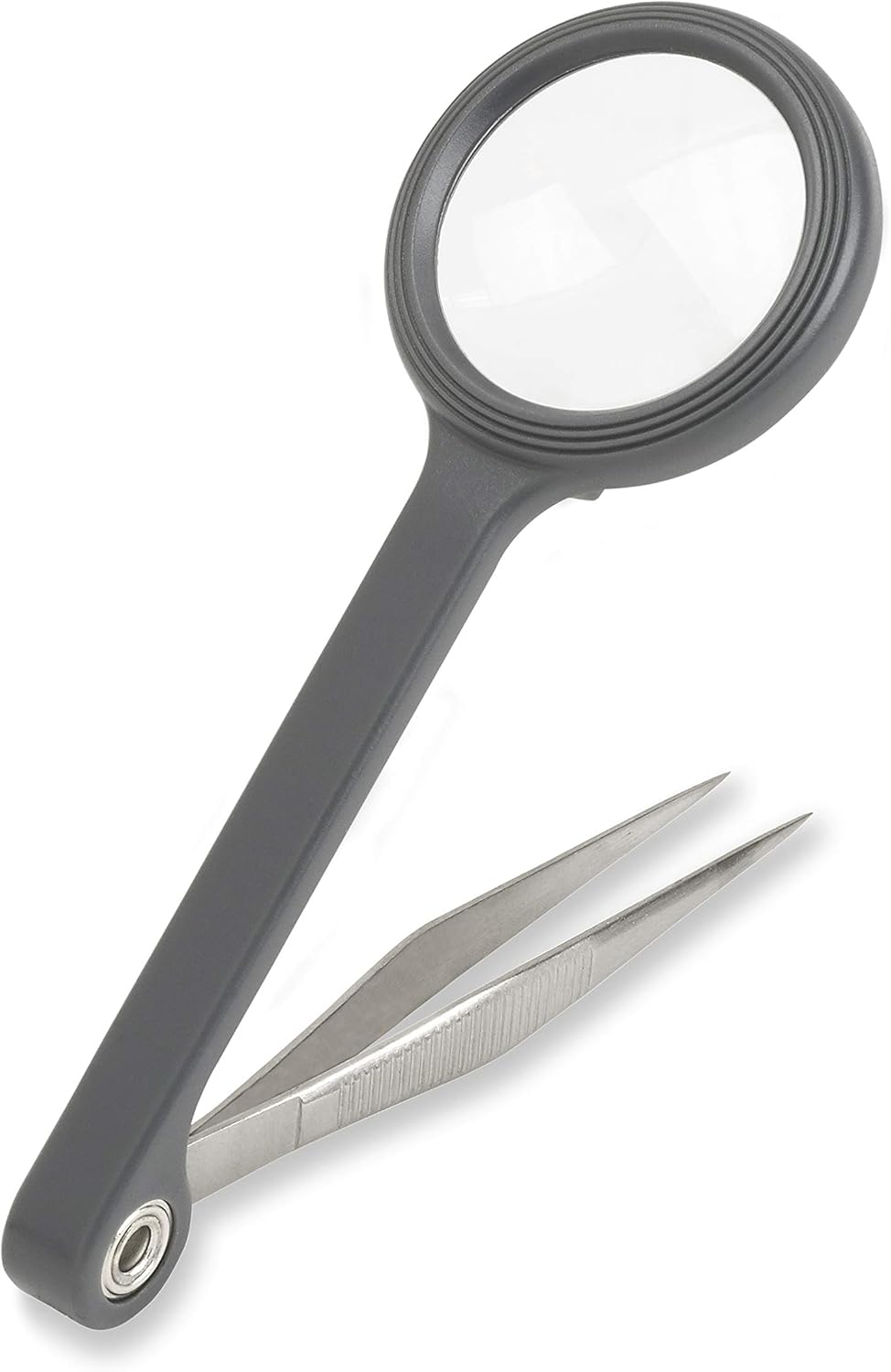 Carson MagniGrip 4.5x Magnifier with Attached Precision Tweezers (MG-55)