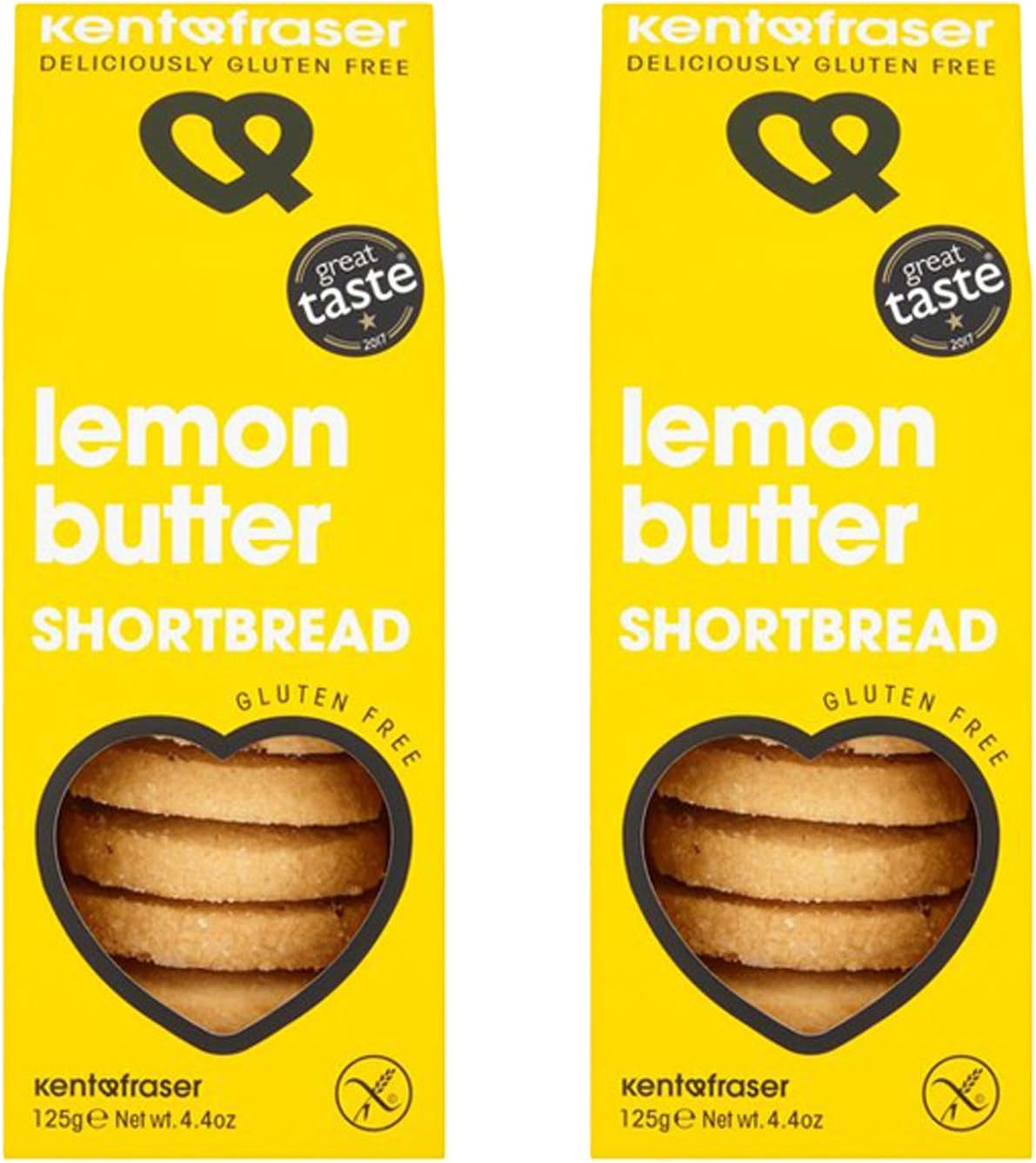 Kent & Fraser Lemon Butter Shortbread (125g) - Pack of 2