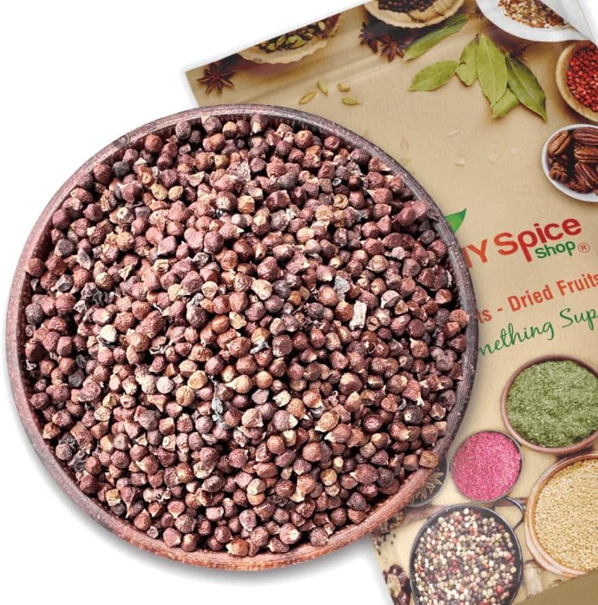 NY Spice Shop Grains of Paradise - Premium Plant Based African Spice (Aframomum melegueta) - Alligator Pepper Bulk - Ginny Guinea Grains in Resealable Bag (4 Ounce)