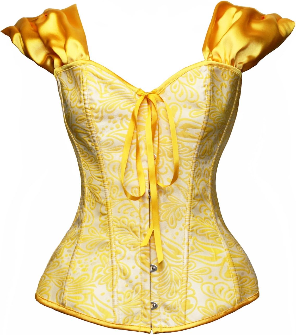 bslingerie® Womens Costume Princess Rushed Sleeve Bustier Corset Top