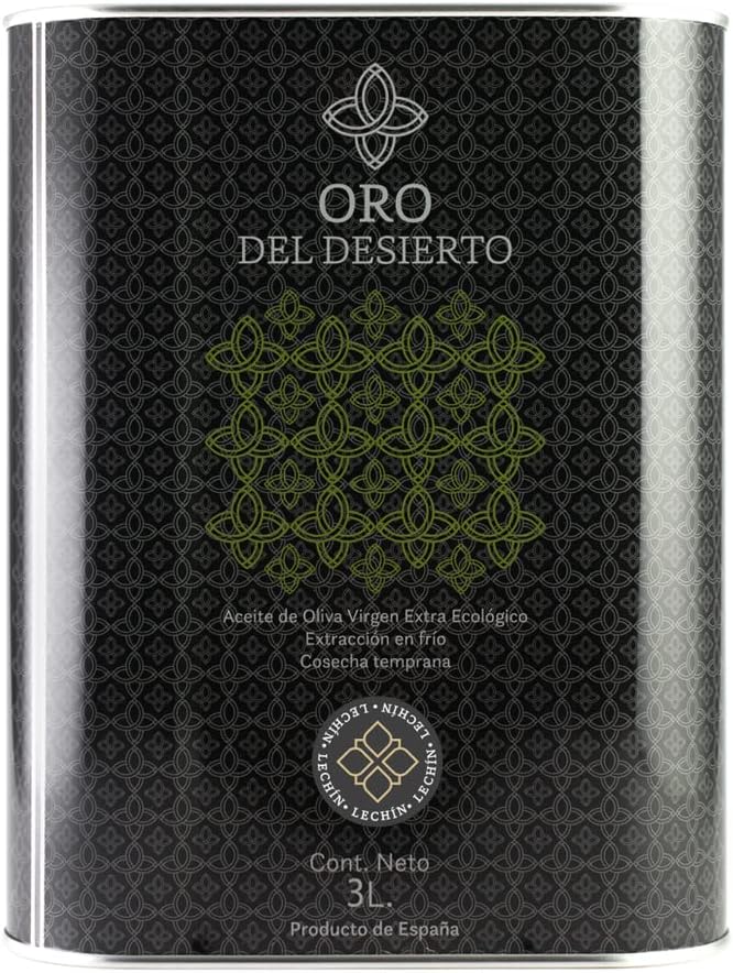 ORO DEL DESIERTO - Spanish Extra Virgin Olive Oil (Lechín Variety) - Tin (3 Litres)