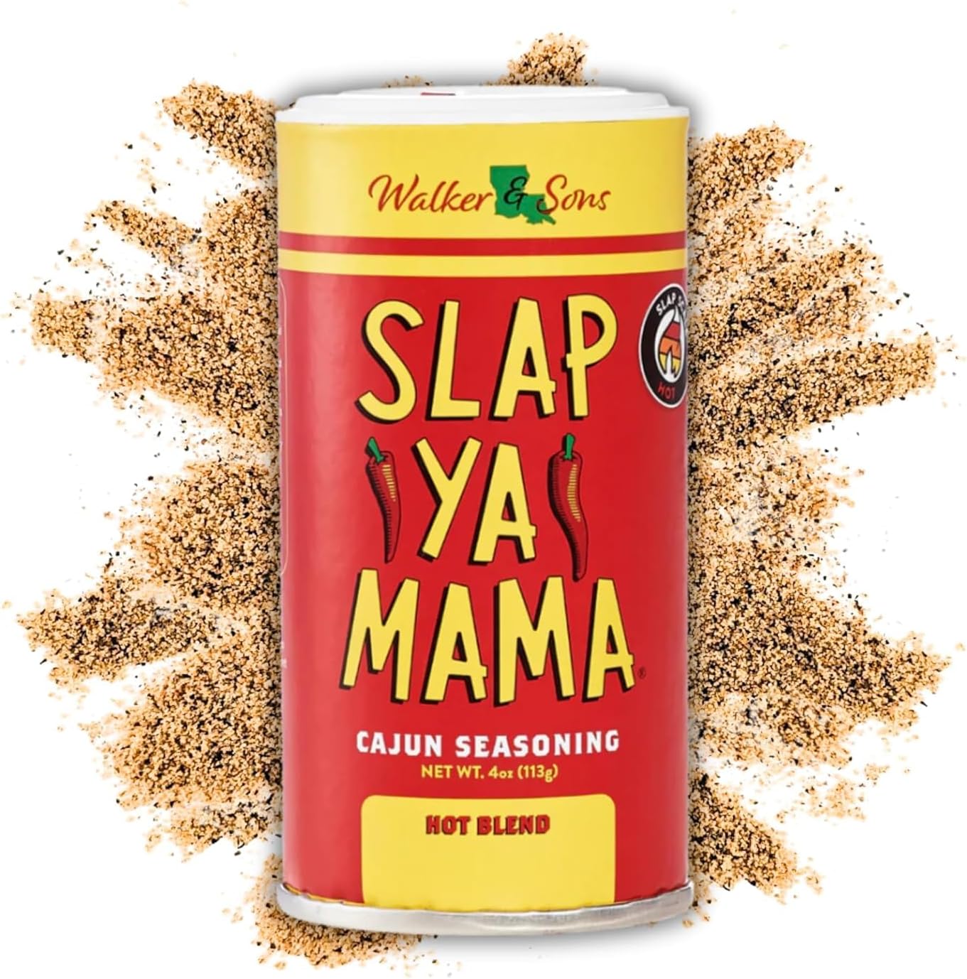 Slap Ya Mama Cajun Seasoning Blend, Hot, 4 Ounce