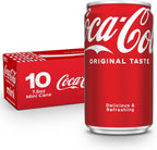Coca-Cola Fridge Pack Soda Soft Drinks, 7.5 fl oz Cans, 10 Pack - Mini Soda Cans