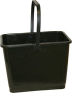 Mallory 864 Bucket with Handle, 2 Gallon Capacity, Black, 2 Gallon (256 Ounces)