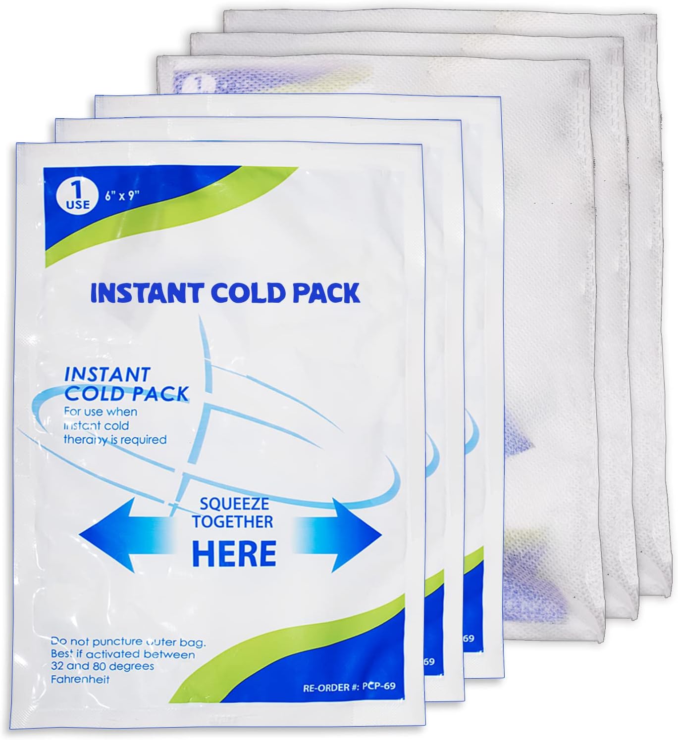 NOVAMEDIC Instant Cold Pack - 24 Count, 6” x 9”, Disposable First Aid Cold Therapy Instant Ice Packs for Injuries, Pain Relief, Swelling, Toothache, Inflammation, Sprains - Includes Woven Cover