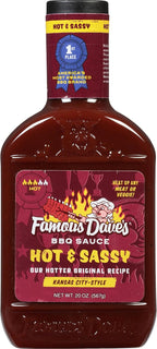 Famous Dave's - 1 pck, Hot & Sassy BBQ Sauce (20 oz.)
