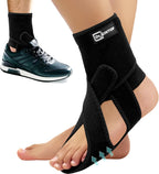 AFO Foot Drop Brace for Walking, Plantar Fasciitis Night Splint, Ankle Foot Orthosis, Drop Foot Brace w/Arch Support Relief Pain for TBI, ALS, MS, Stroke, Fracture, Spinal Cord Injury Left