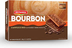Britannia Bourbon Cappuccino Flavoured Crème Biscuits, Chocolate Sandwich Cookies with Coffee Cream Filling, 400g (14.11 oz)