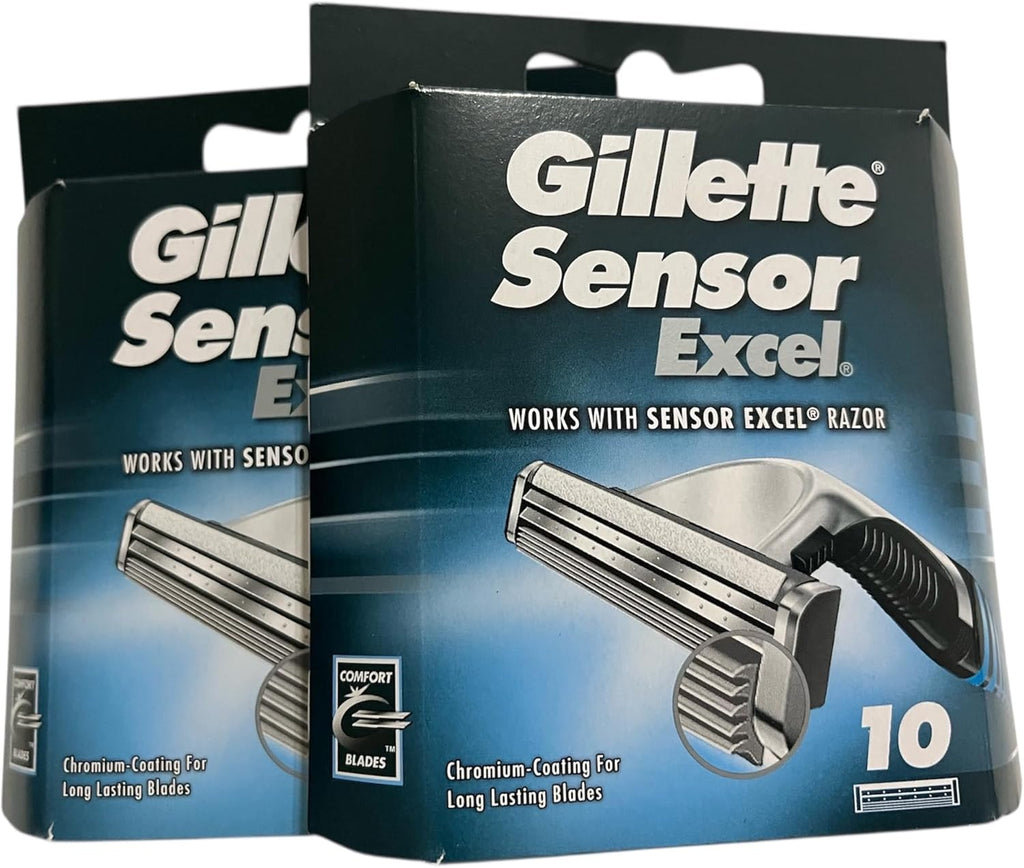 Gillette Sensor Excel Cartridges - 10 ct, Pack of 2
