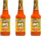 Marie Sharp’s Fiery Hot Habanero Pepper Sauce, 10 oz – Extra Hot Belizean Hot Sauce with Intense Heat & Flavor – All-Natural, Gluten-Free (Pack of 3)