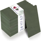 Premium 3-Ply Napkins 50-Count - Compostable 16x16 inch Disposable Green Dinner Napkins for Weddings, Parties & Events - Elegant Eco-Friendly Collection