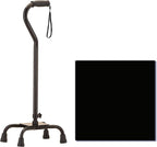 NOVA Medical Quad Cane Large Base with Offset Black