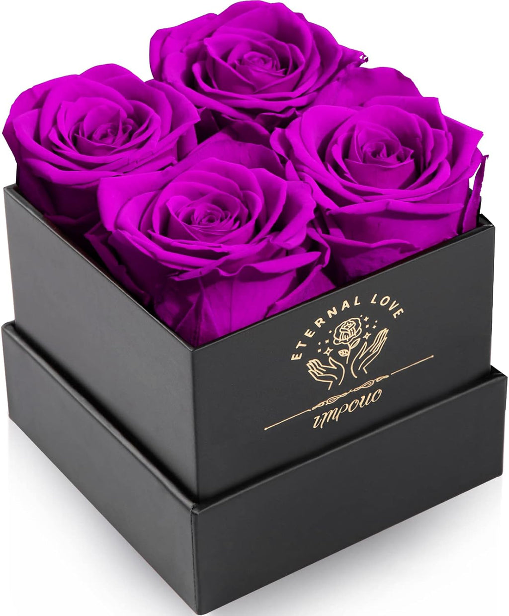 Impouo Flowers for Delivery Prime - Roses in a Box - Fresh Flowers - Birthday Gifts for Women, Mothers Day, Valentine’s Day - Preserved Roses