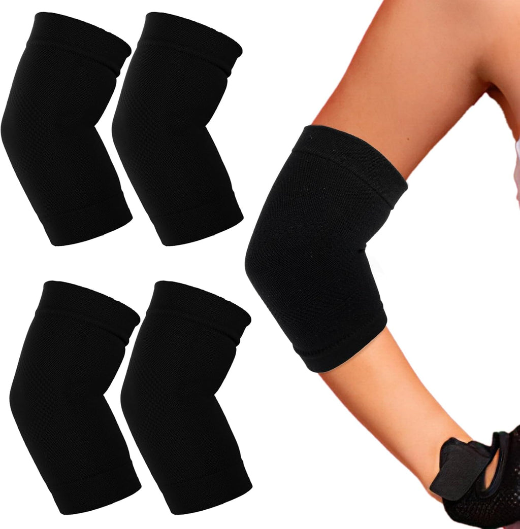 Sibba Elbow Compression Sleeve, 2 Pairs Arm Support Elbow Sleeves, Tennis Elbow Compression Support Sleeve, Elbow sleeve for weightlifting, Elbow Pads for Sports Protection And Pain Relief