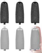 6 Pack Electric Foot Callus Remover Replacement Heads, Replacement Rollers for Pedicure Tools, Compatible with Most Electric Foot Files and Callus Removers (Pedicure Tool Not Included)