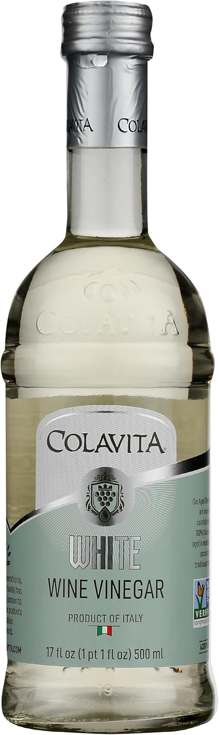 Colavita Wine Vinegar - Aged White Wine Vinegar, 17 Fl Oz