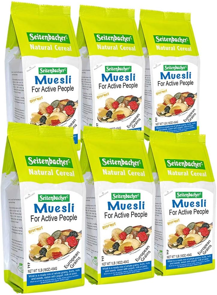 Seitenbacher Muesli Cereal #3 – For Active People – Fruit Mix 16 Ounce (Pack of 6)