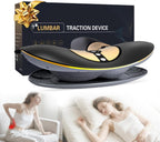 Lumbar Traction Device, Electric Lower Back Stretcher Device with Dynamic Airbag, 3 Level Vibration Massage, Adjustable Temperature from 113 to 131℉ (45 to 55℃), Easy to Use