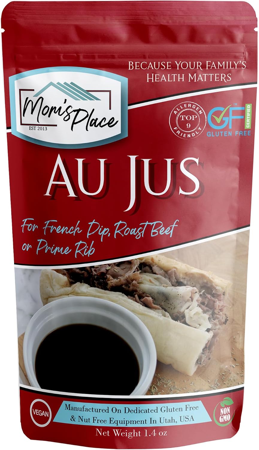 Mom’s Place Gluten-Free Au Jus Mix, Vegan, Dairy, Nut & Soy Free, 1.4 oz.