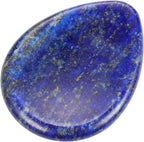CrystalTears Lapis Lazuli Crystal Worry Stone Thumble Polished Healing Crystals Pocket Palm Stone Thumb Worry Stones for Anxiety Stress Relief Crystal Therapy