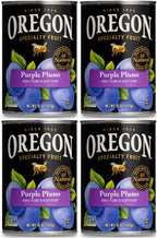 Oregon Whole Purple Plums in Heavy Syrup, 15 oz Cans, Pack of 4, Gourmet Canned Fruit for Baking, Desserts & Cooking