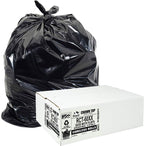 Aluf Plastics RCT-60XX Star Sealed Coreless Rolls with E-Z Tie Flap Closure, 60 gal, Polyethylene, 38" x 58", Black (Pack of 100)