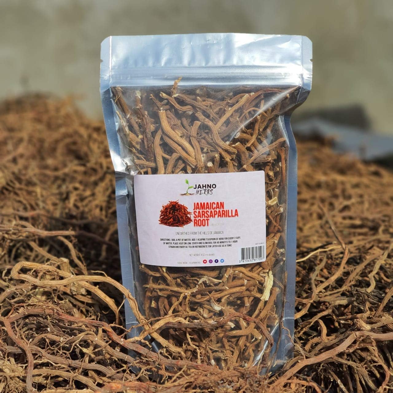 Jamaican Sarsaparilla Root (Smilax reglii) Cut and Sifted, Wild-Harvest