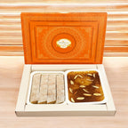 Ghasitaram Gifts Jaiccha Pure Kaju Katlis and Milk Cake box 200 gms| Diwali,Holi,Rakhi,Valentine,Christmas,Birthday,Anniversary,Her,Him|